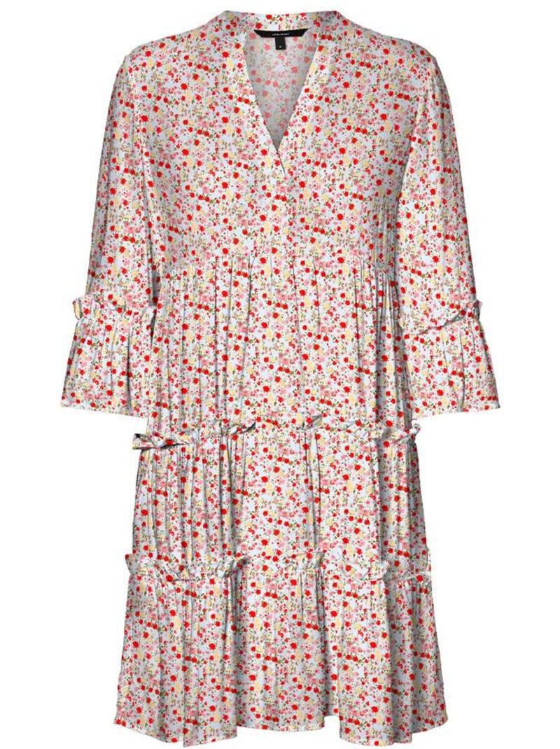 Roupão Feminino Vero Moda Easy Branco/Vermelho Vermelho - Kiabi