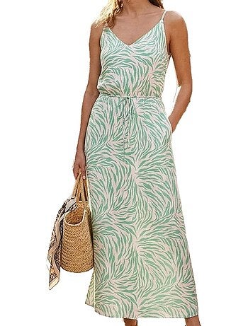 Roupão Feminino Vero Moda Easy Joy Verde/Bege