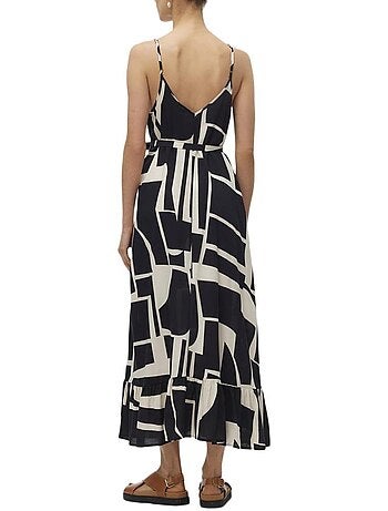Roupão Feminino Vero Moda Easy Preto/Bege