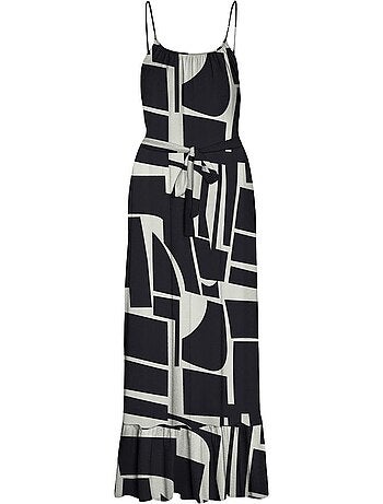 Roupão Feminino Vero Moda Easy Preto/Bege