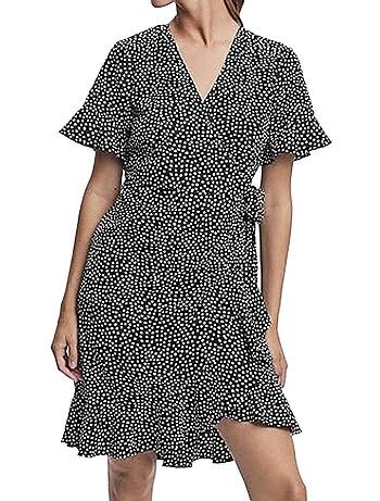 Roupão Feminino Vero Moda Henna Preto/Branco