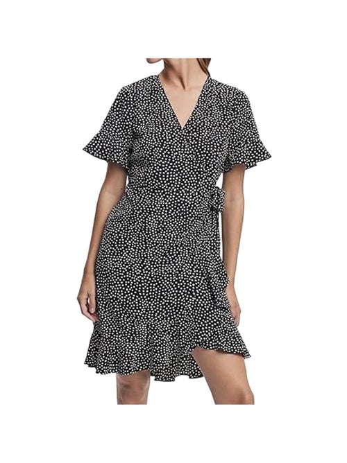 Roupão Feminino Vero Moda Henna Preto/Branco - Kiabi Roupão Feminino Vero Moda Henna Preto/Branco - Kiabi