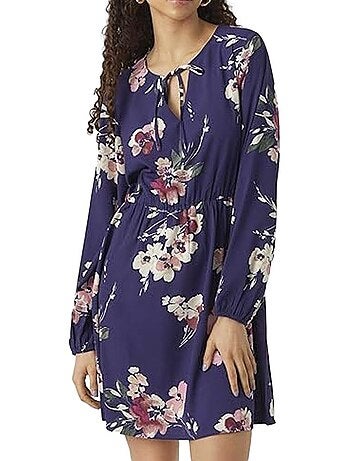 Roupão Feminino Vero Moda Hilah com Padrões Violeta