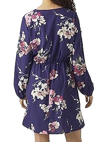 Roupão Feminino Vero Moda Hilah com Padrões Violeta