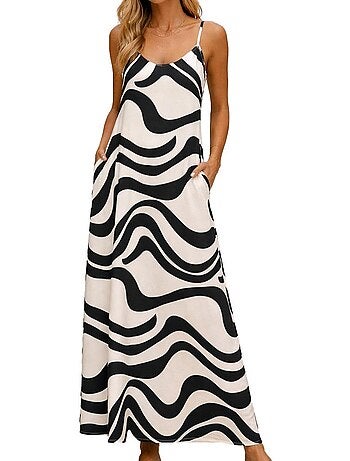 Roupão Feminino Vero Moda Lea Preto/Beige