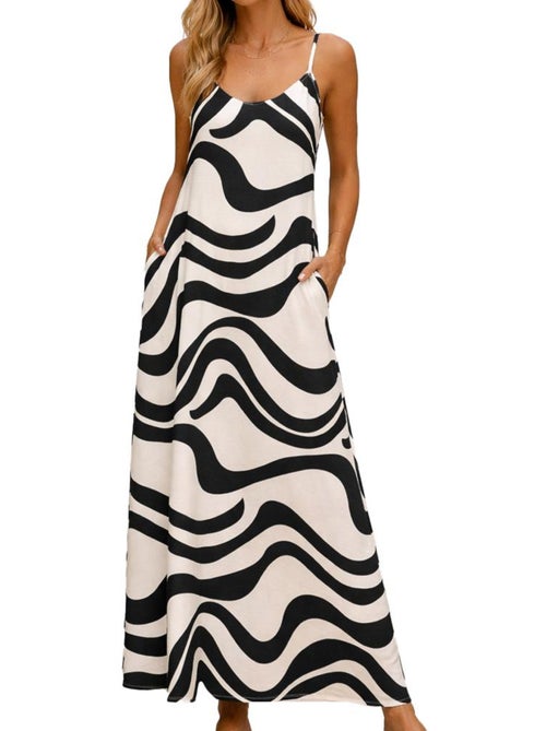 Roupão Feminino Vero Moda Lea Preto/Beige - Kiabi Roupão Feminino Vero Moda Lea Preto/Beige - Kiabi