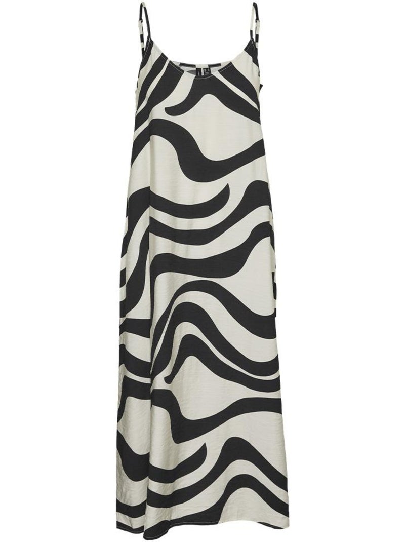Roupão Feminino Vero Moda Lea Preto/Beige Bege - Kiabi