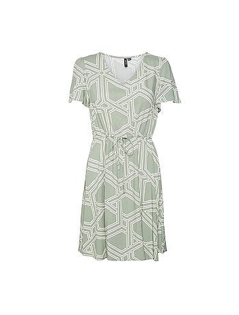Vero Moda Vmeasy Joy - Robe Preta e Branca para Mulher