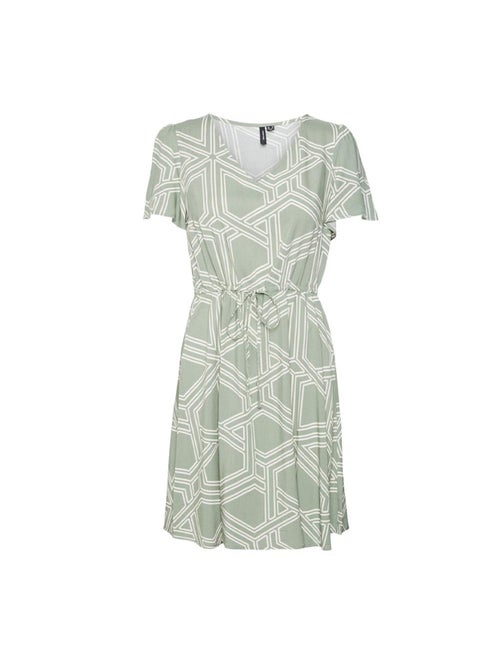 Roupão Feminino Vero Moda Vmeasy Joy Branco/Verde - Kiabi Roupão Feminino Vero Moda Vmeasy Joy Branco/Verde - Kiabi