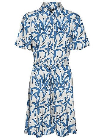 Roupão Feminino Vero Moda Zana Branco/Azul