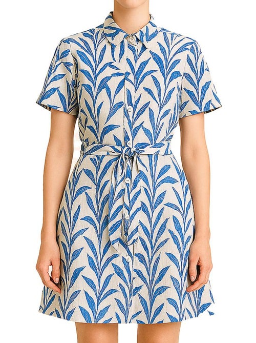 Roupão Feminino Vero Moda Zana Branco/Azul - Kiabi