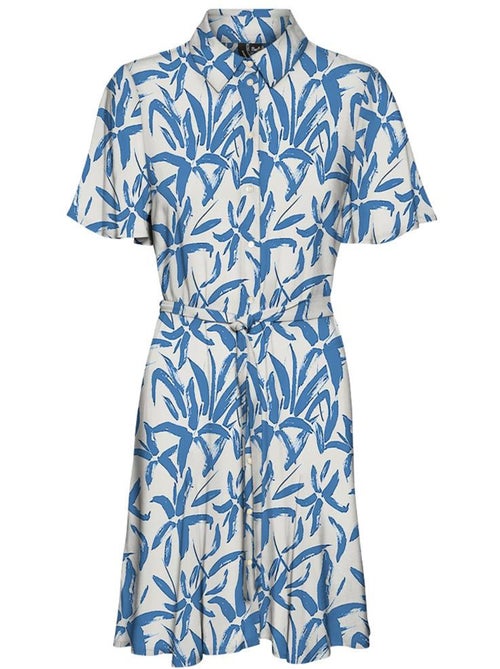 Roupão Feminino Vero Moda Zana Branco/Azul - Kiabi