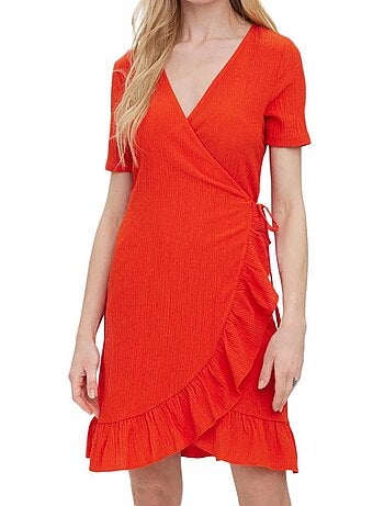 Roupão laranja vero moda haya para mulher