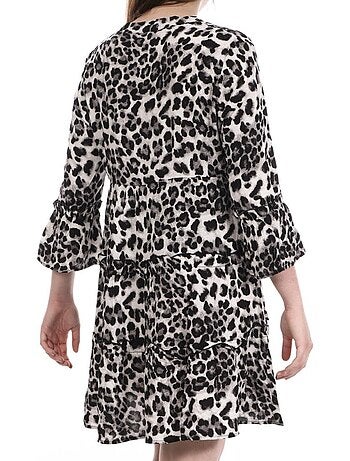 Vero Moda Easy: Robe Branca com Flores para Mulher