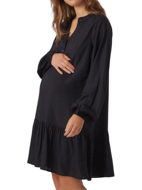 Roupão Preto Feminino Mamalicious Mercy - Kiabi