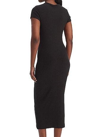 Roupão preto feminino tommy hilfiger tjw script