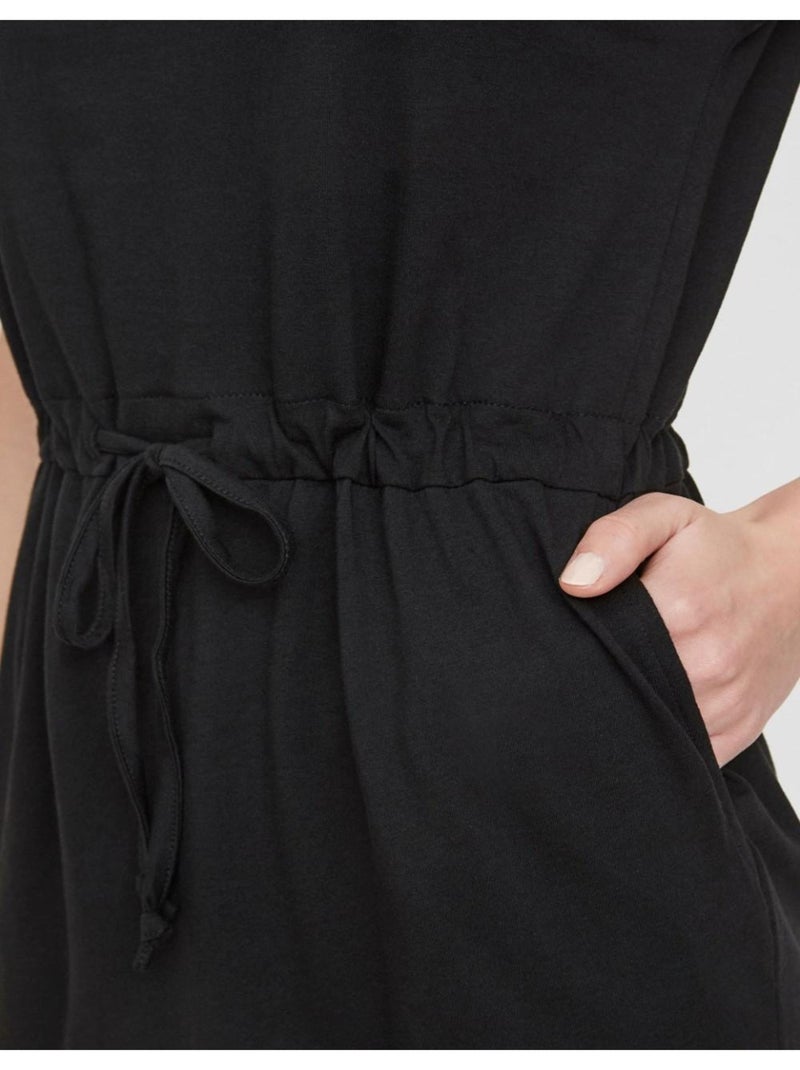 Roupão Preto Feminino Vero Moda Mapril Preto Preto - Kiabi