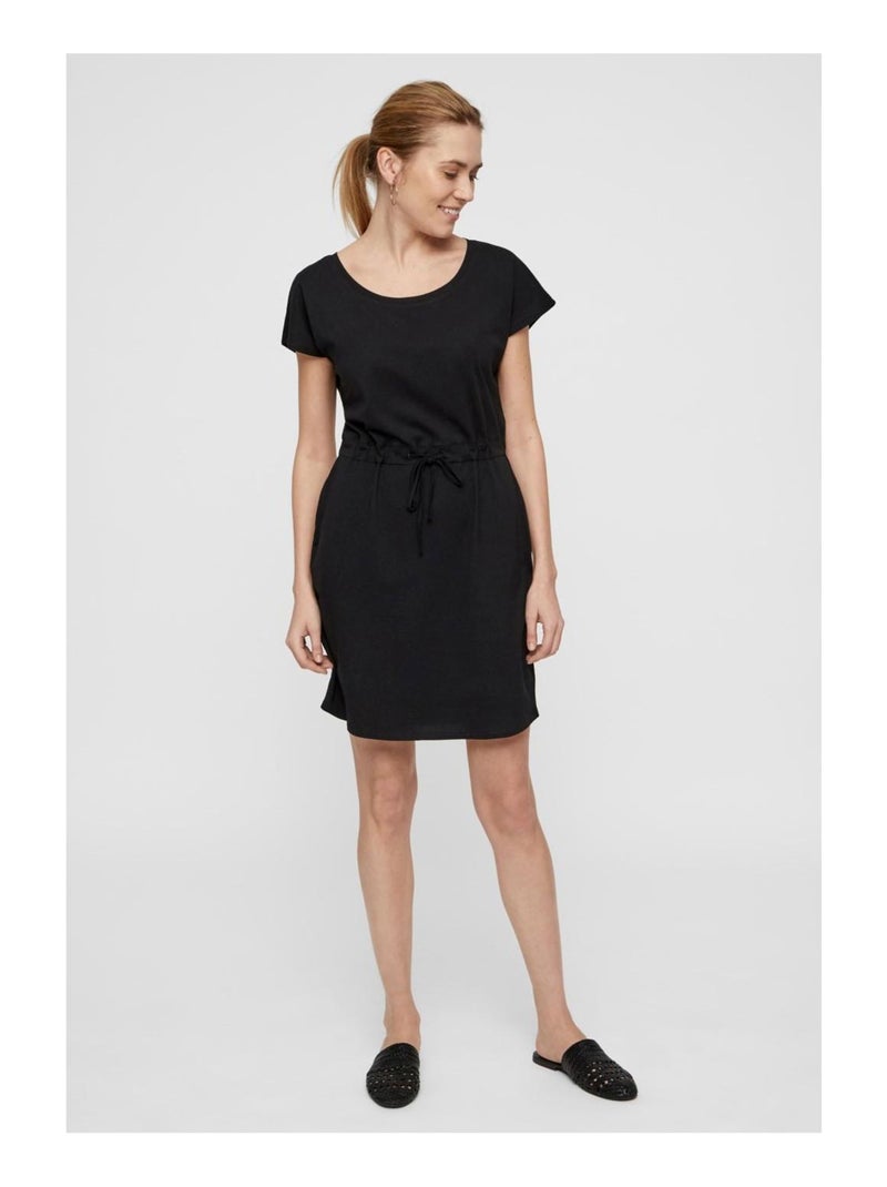 Roupão Preto Feminino Vero Moda Mapril Preto Preto - Kiabi