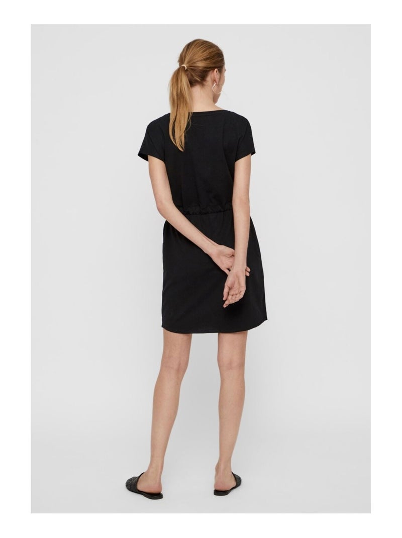 Roupão Preto Feminino Vero Moda Mapril Preto Preto - Kiabi