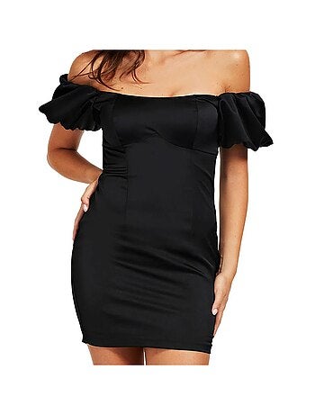 Roupão preto guess josephine para mulher