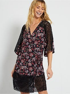 Roupão quimono 'Envie de Lingerie' - Kiabi