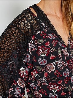 Roupão quimono 'Envie de Lingerie' - Kiabi