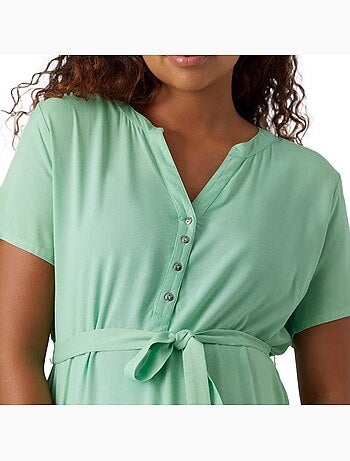Roupão verde mamalicious misty para mulher