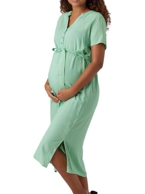 Roupão Verde Mamalicious Misty para Mulher - Kiabi Roupão Verde Mamalicious Misty para Mulher - Kiabi