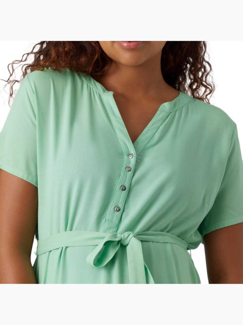 Roupão Verde Mamalicious Misty para Mulher - Kiabi Roupão Verde Mamalicious Misty para Mulher - Kiabi