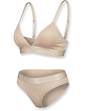 ROXY Conjunto Soutien Triângulo Cuecas Mulher Modal Licença Oficial