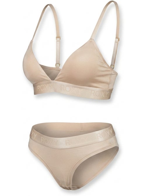ROXY Conjunto Soutien Triângulo Cuecas Mulher Modal Licença Oficial - Kiabi ROXY Conjunto Soutien Triângulo Cuecas Mulher Modal Licença Oficial - Kiabi