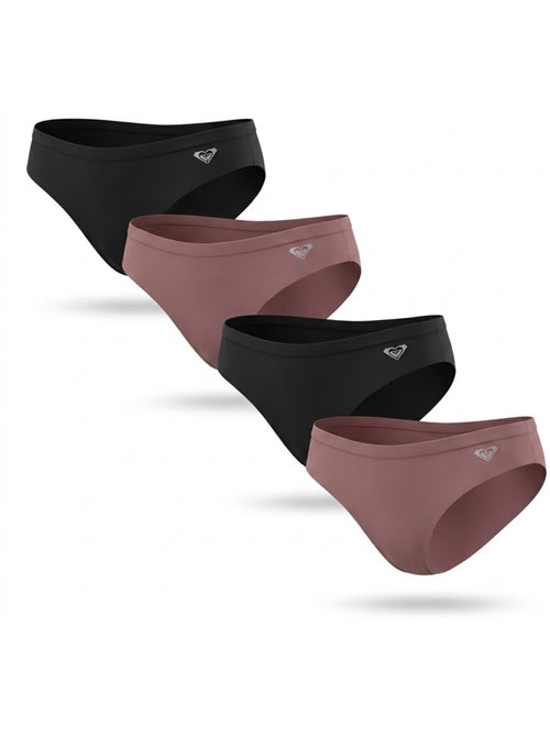 ROXY Pack Cuecas Microfibra Invisível Laser Cut x4 - Kiabi ROXY Pack Cuecas Microfibra Invisível Laser Cut x4 - Kiabi