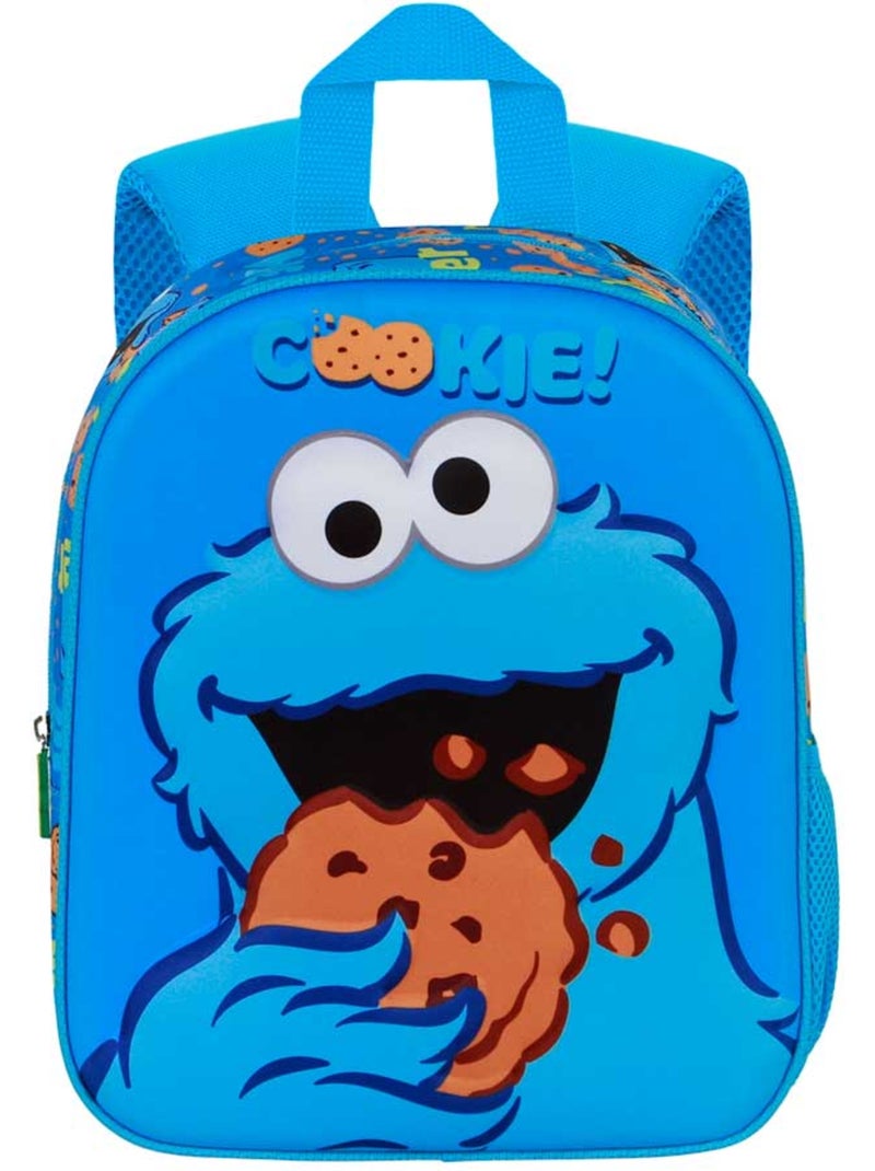 Rua sésamo monstro das bolachas eat mochila 3d elite, azul Azul - Kiabi