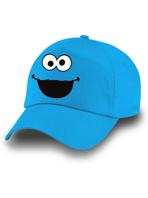 Rua Sésamo Monstro das Bolachas Face Boné Infantil, Azul - Kiabi Rua Sésamo Monstro das Bolachas Face Boné Infantil, Azul - Kiabi