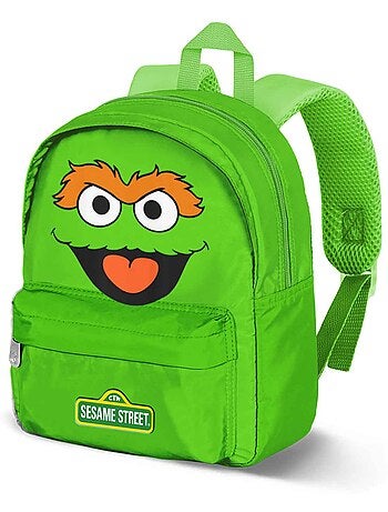 Rua Sésamo Óscar Face Mochila Pré-escolar Joy, Verde