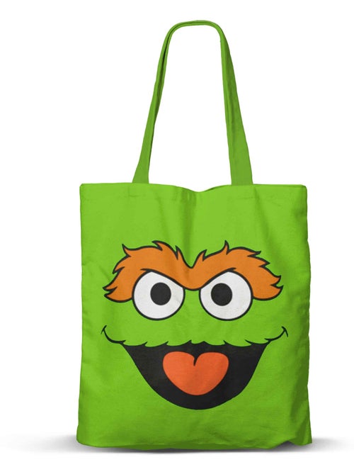 Rua Sésamo Óscar Face Saco de Compras Shopping FAN, Verde - Kiabi Rua Sésamo Óscar Face Saco de Compras Shopping FAN, Verde - Kiabi