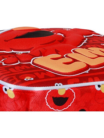 Rua sésamo simão happy mochila 3d elite, vermelha