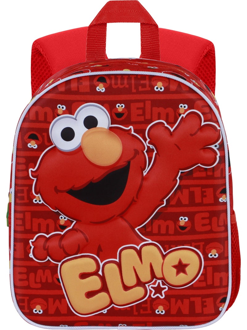 Rua Sésamo Simão Happy Mochila 3D Elite, Vermelha Vermelho - Kiabi