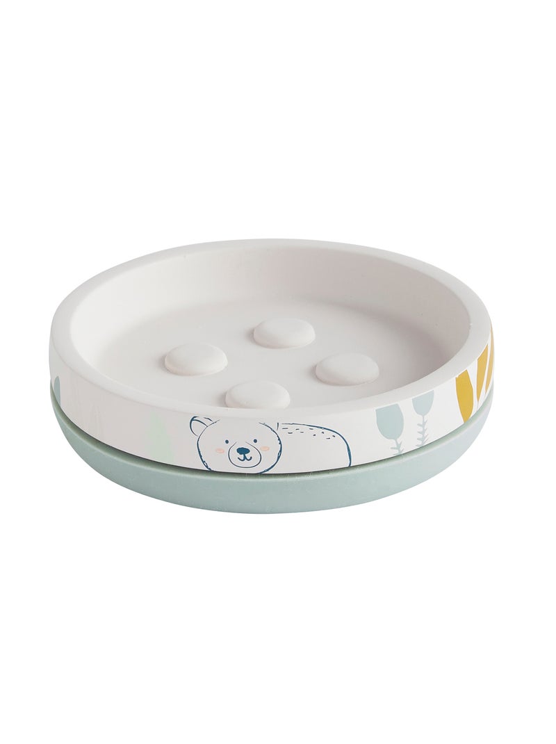 Saboneteira 'urso' Branco/ Azul - Kiabi