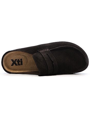 Sabots xti castanhos escuros para homem