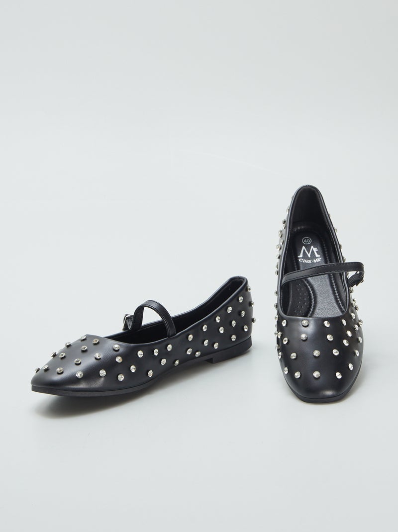 Sabrinas com ouropel PRETO - Kiabi