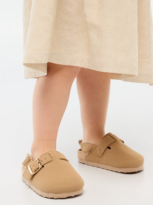 Sabrinas de camurça com velcro - Kiabi