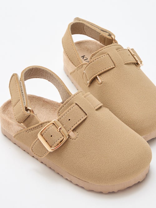 Sabrinas de camurça com velcro - Kiabi