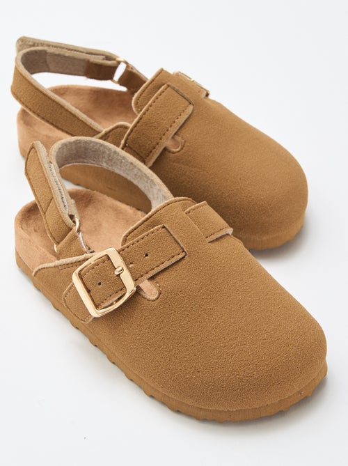 Sabrinas de camurça com velcro - Kiabi