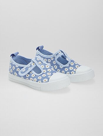 Sabrinas de lona com velcro