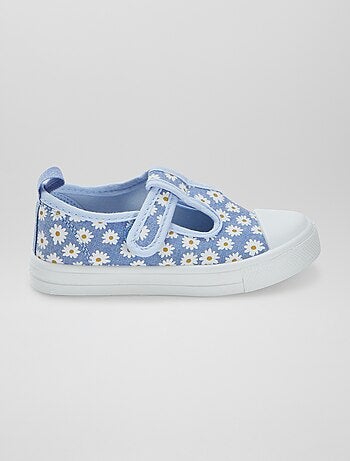 Sabrinas de lona com velcro
