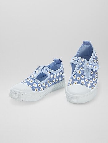 Sabrinas de lona com velcro