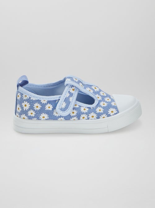 Sabrinas de lona com velcro - Kiabi