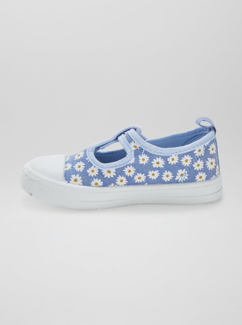 Sabrinas de lona com velcro - Kiabi