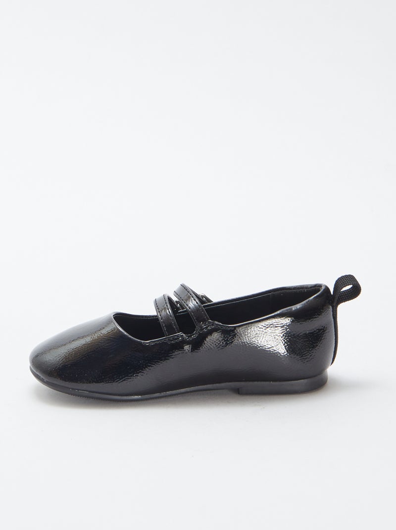 Sabrinas pretas envernizadas Preto - Kiabi